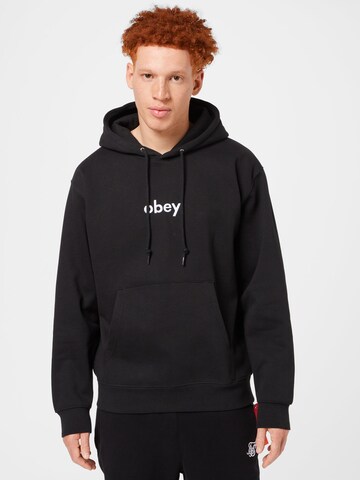 Sweat-shirt Obey en noir : devant
