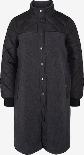 Zizzi Between-Seasons Coat in Black, Item view