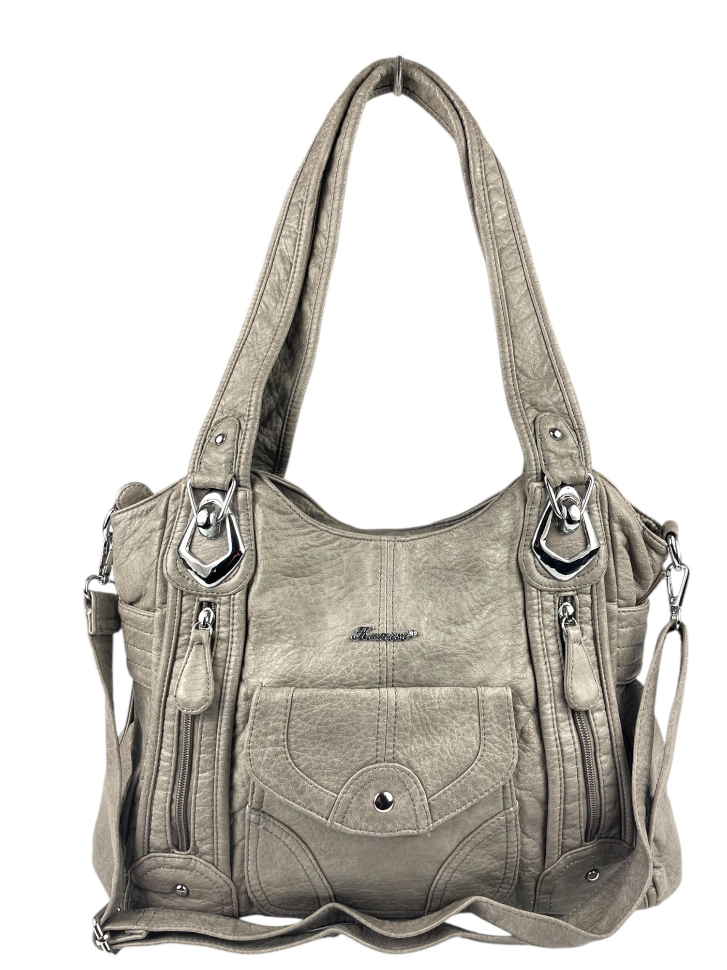 Borsa a spalla di Kumixi in grigio