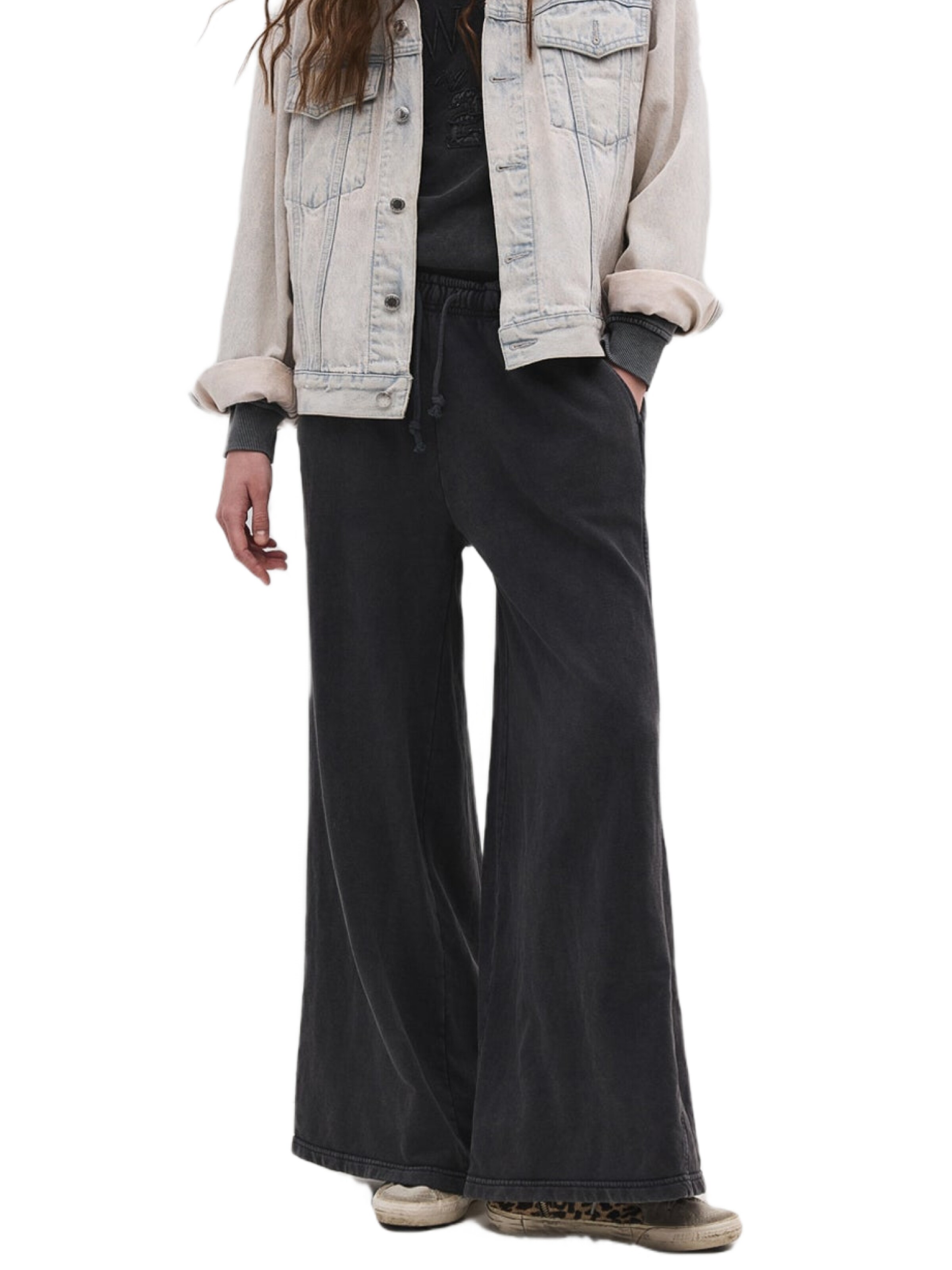 No Matter What Wide leg Trousers in Black