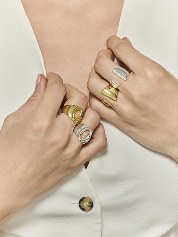 Bague 'Alphabet I' Luxenter en argent : devant