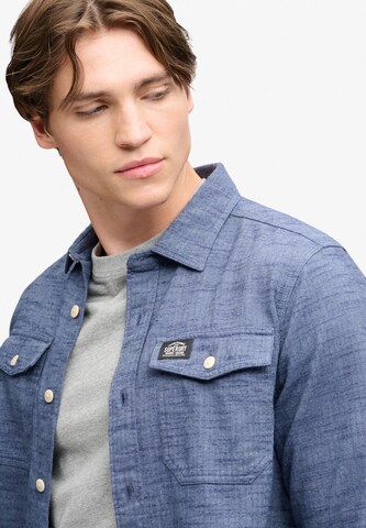 Fit confort Chemise Superdry & Co en bleu