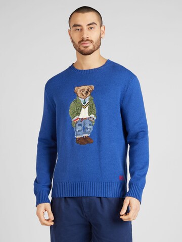 Pull-over Polo Ralph Lauren en bleu : devant