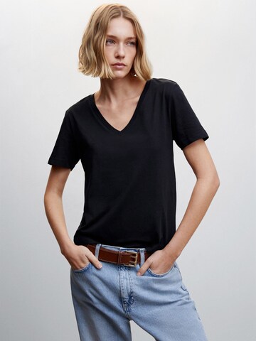 MANGO T-Shirt 'CHALAPI' in Schwarz: Vorderseite