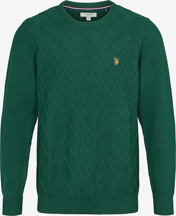 U.S. POLO ASSN. Pullover 'Remy' in Grün: Vorderseite