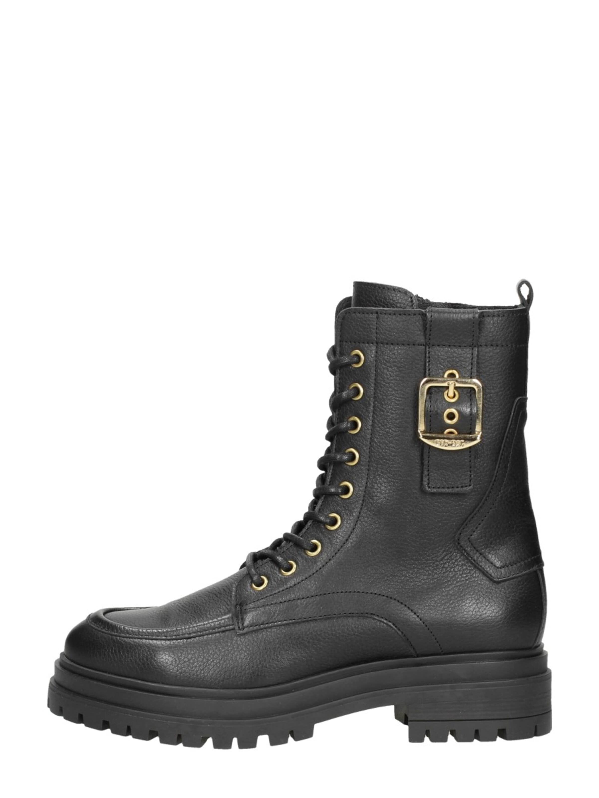 Red-Rag Boots 'Veterschoenen Hoog' in Black: front