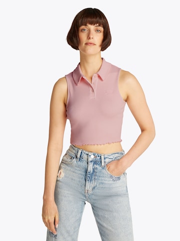 Tommy Jeans Top - rózsaszín: elől