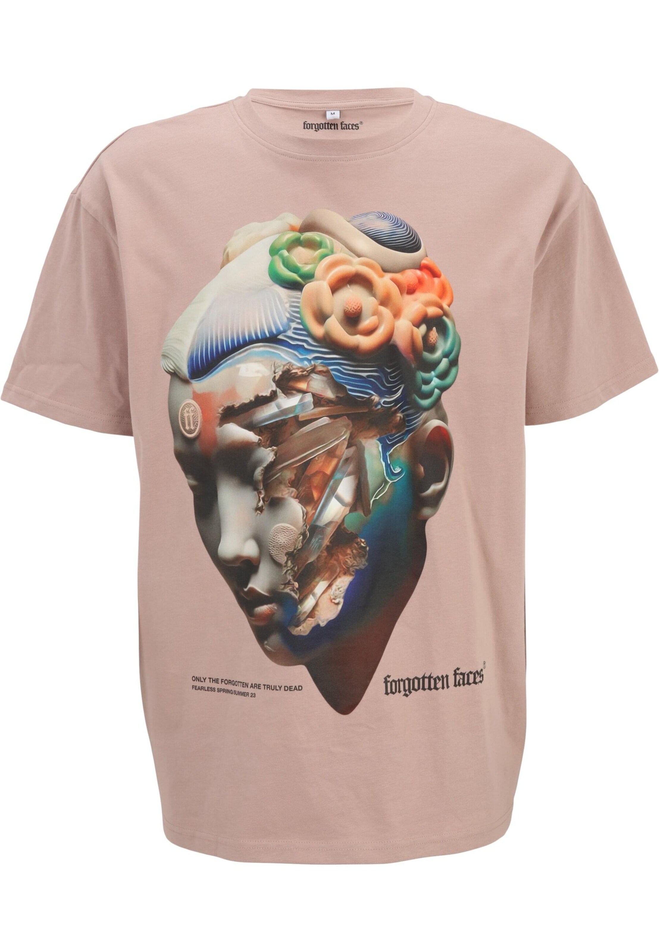 Forgotten Faces Shirt 'Kintsugi' in Roze: voorkant