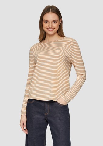 s.Oliver Shirt in Bruin: voorkant