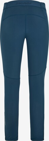 ZIENER Regular Workout Pants 'NURA' in Blue