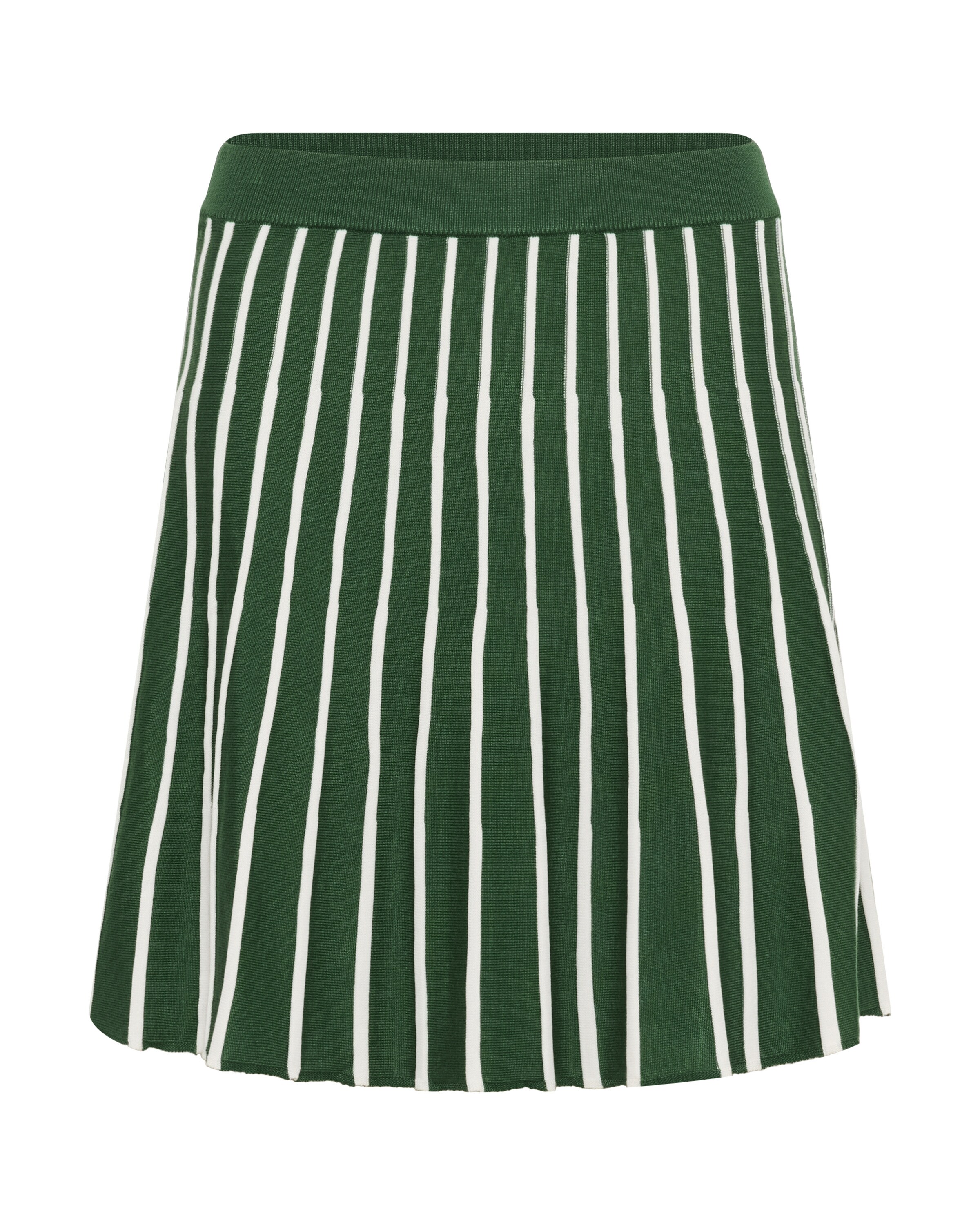 SAINT TROPEZ Jupe 'Milda' en sapin / blanc, Vue avec produit