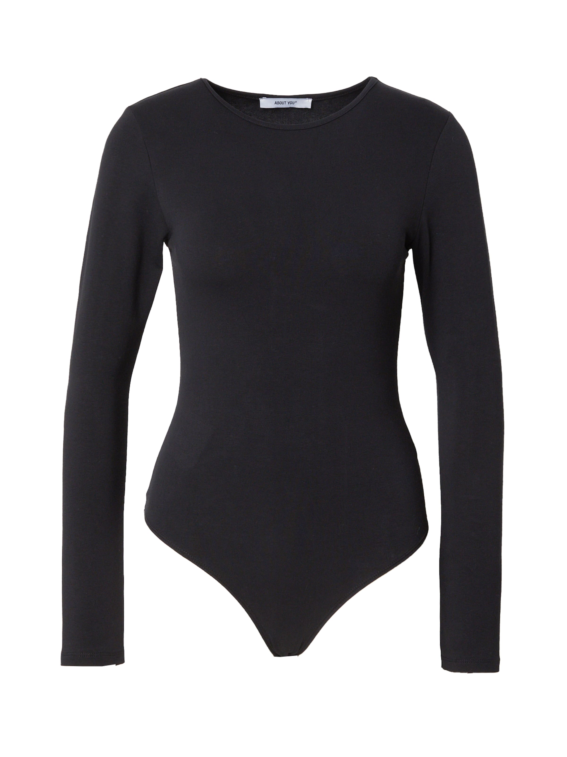 ABOUT YOU Κορμάκι-μπλουζάκι 'Hedda' σε μαύρο: μπροστά