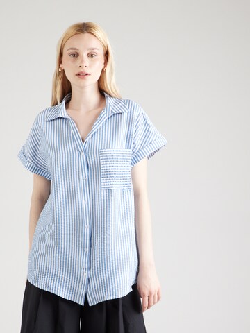 ZABAIONE Blouse 'Am44bre' in Blauw: voorkant