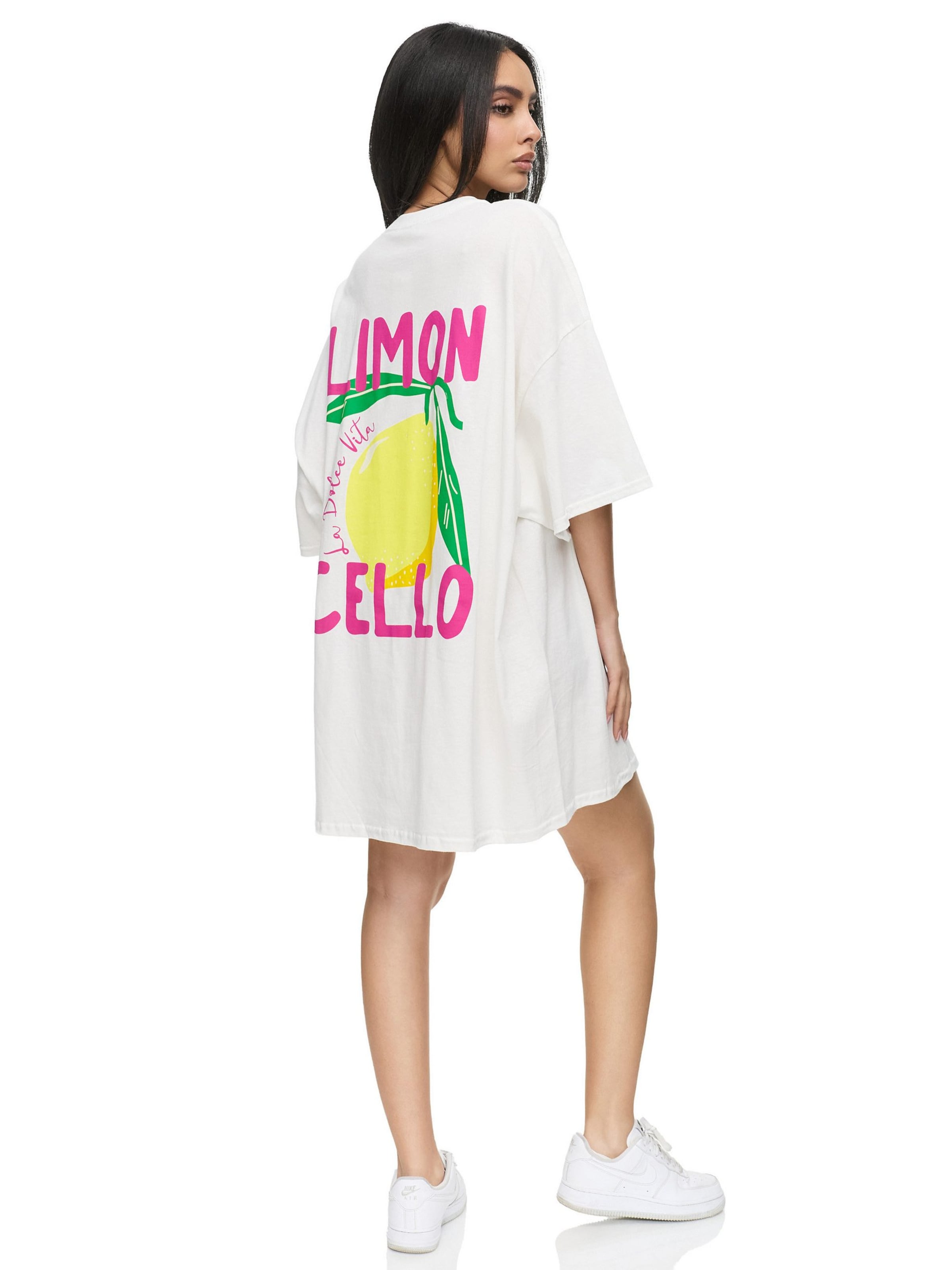 Worldclassca Oversizeshirt 'Limon Cello'‌‌‌‌‌‌‌‌ in Weiß: Vorderseite