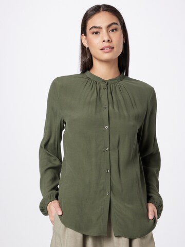 Soft Rebels Blouse 'Anna' in Groen: voorkant