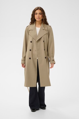 Manteau mi-saison 'CUBindy' CULTURE en beige : devant