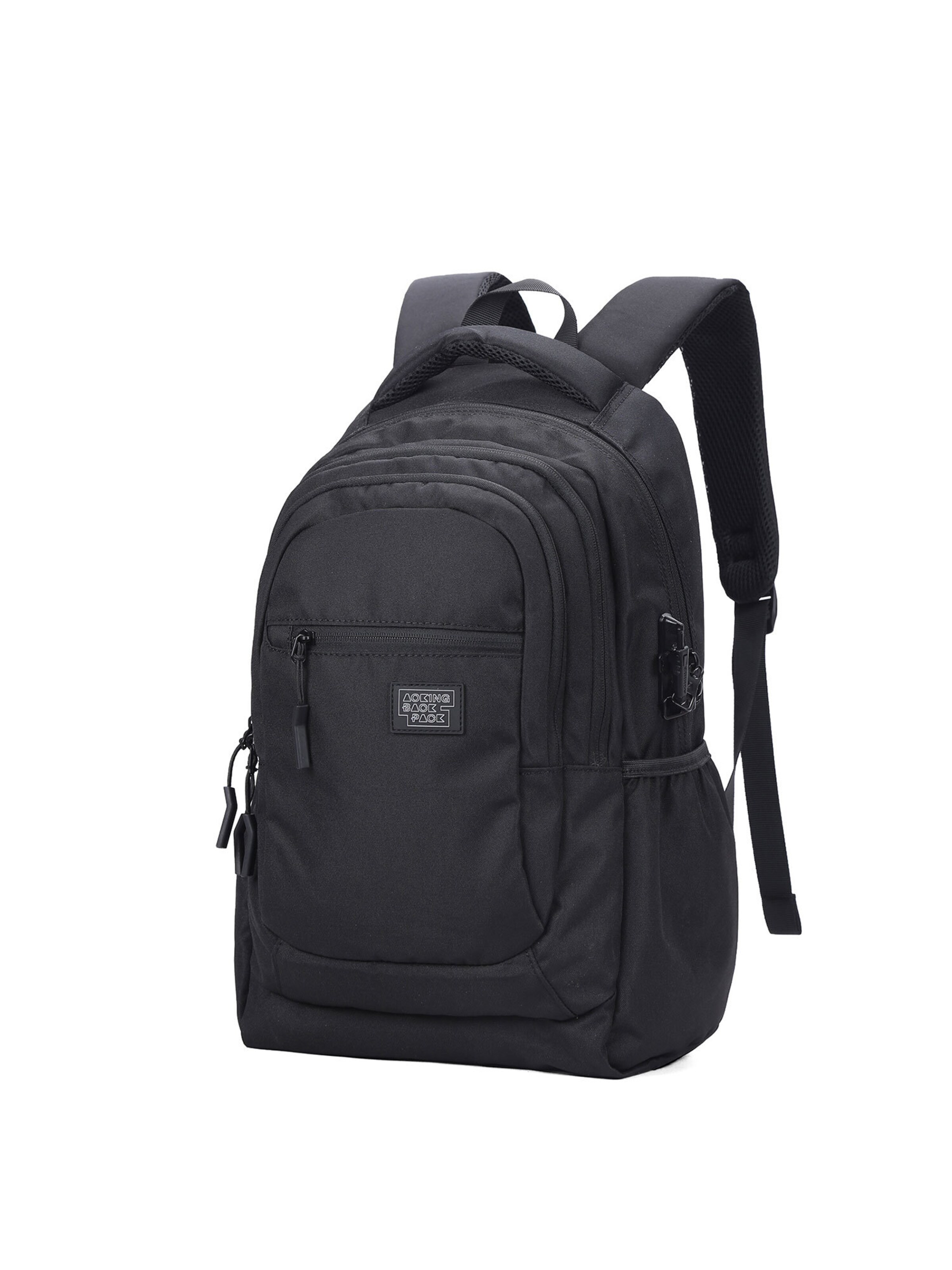 Zaino di Aoking in nero: frontale