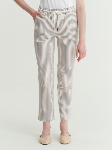 Regular Pantalon 'Faraja 2' TATUUM en marron : devant