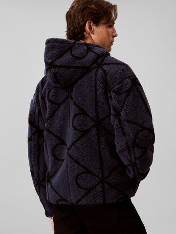 Calvin Klein Jeans Fleece jas in Blauw