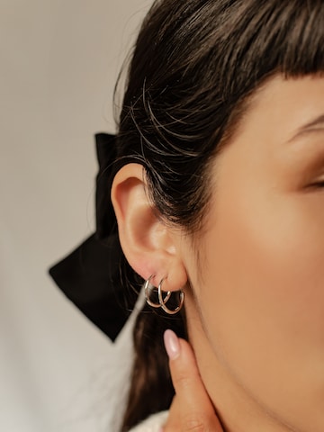 Hey Happiness Ohrringe 'Pure Duo'‌‌‌‌‌‌‌‌‌ in Silber