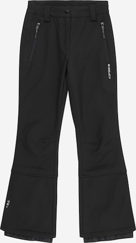 ICEPEAK Regular Workout Pants 'LENEXA' in Black: front