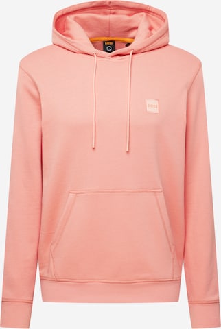 BOSS Orange Sweatshirt 'Wetalk' in Pink: predná strana
