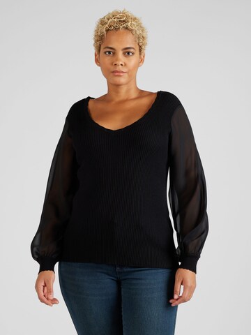 ONLY Carmakoma Pullover 'JENNY' in Schwarz: Vorderseite