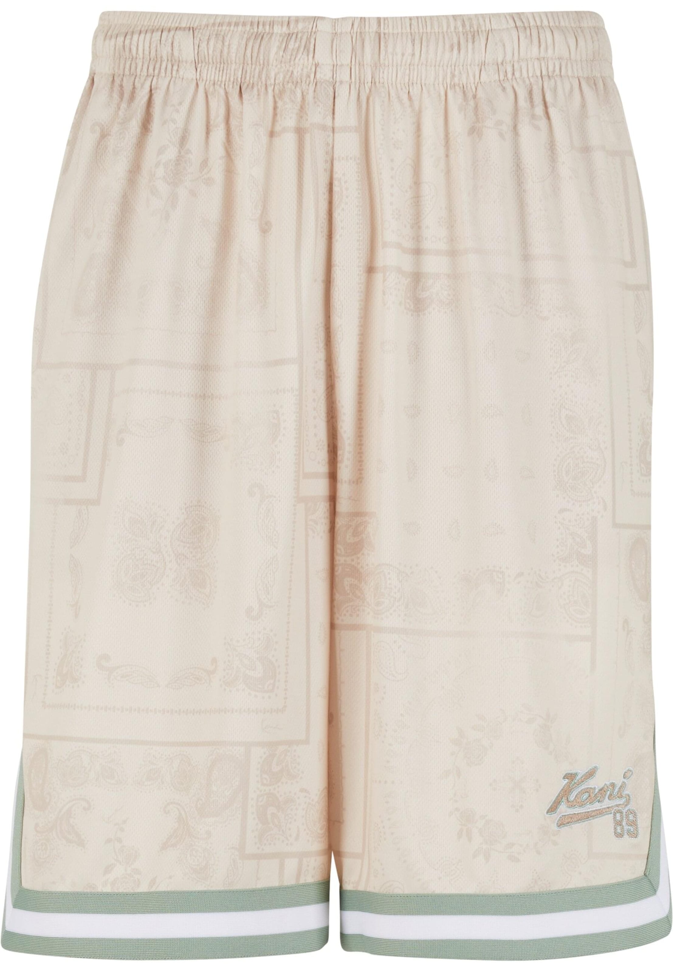 Karl Kani Loosefit Broek in Beige: voorkant