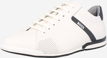 BOSS Sneakers laag 'Saturn' in Wit: voorkant