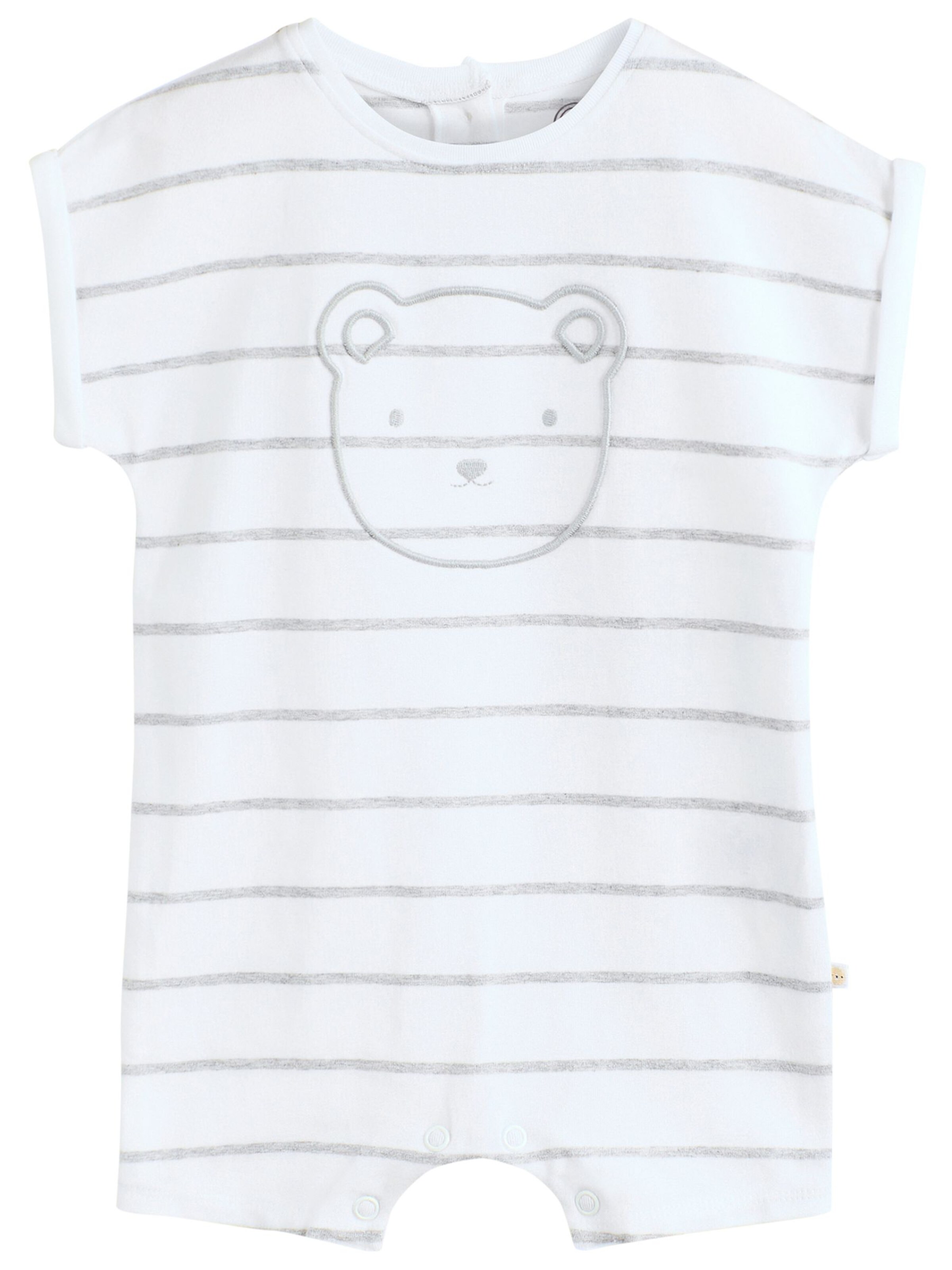 Next Strampelanzug in Grau: Vorderseite