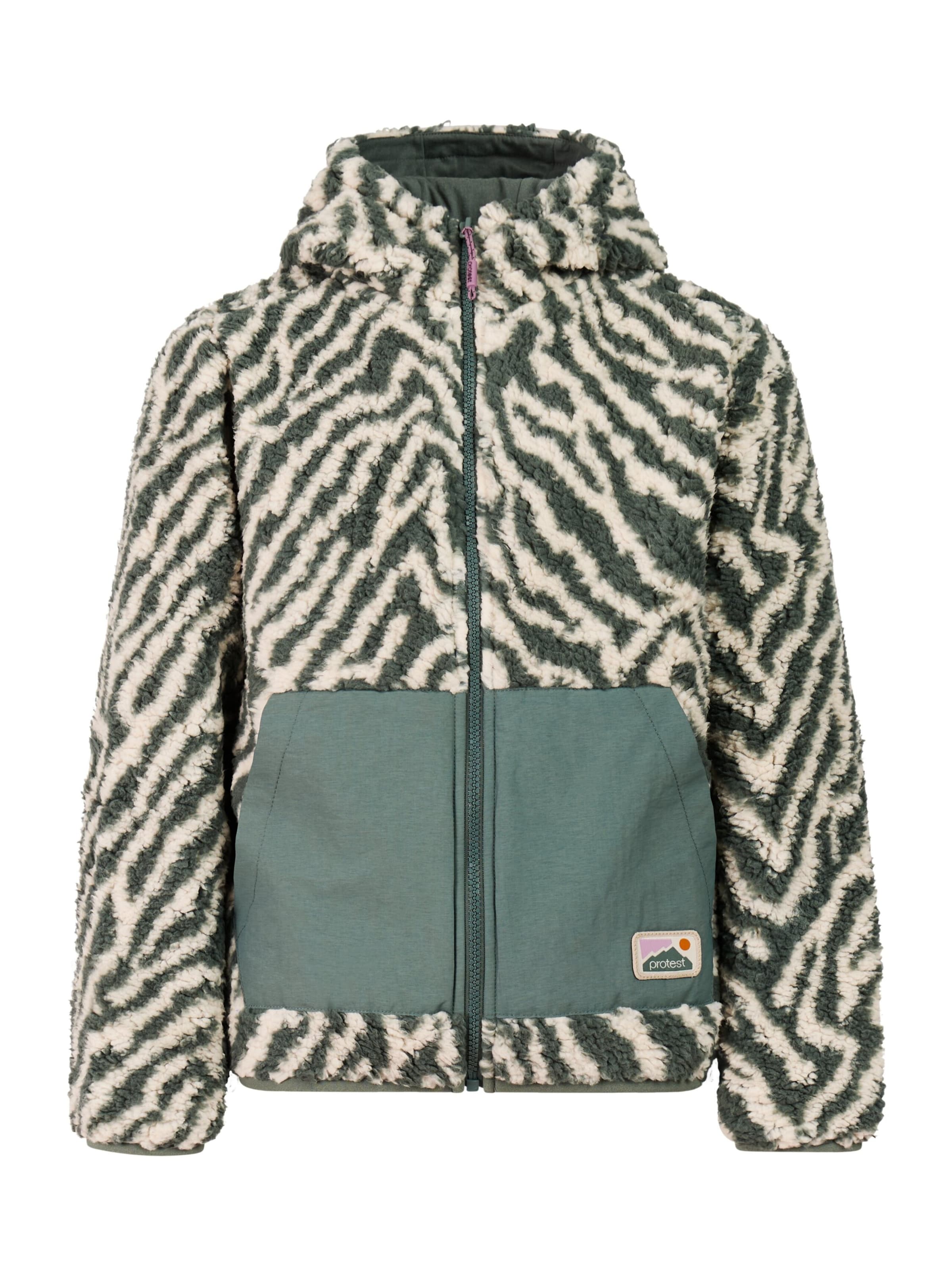 PROTEST Fleece jacket 'PRTKidman JR' in Green: front