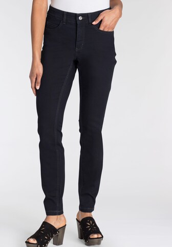 MAC Skinny Jeans in Blue: front