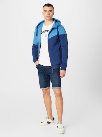 HOLLISTER Skinny Shorts in Blau