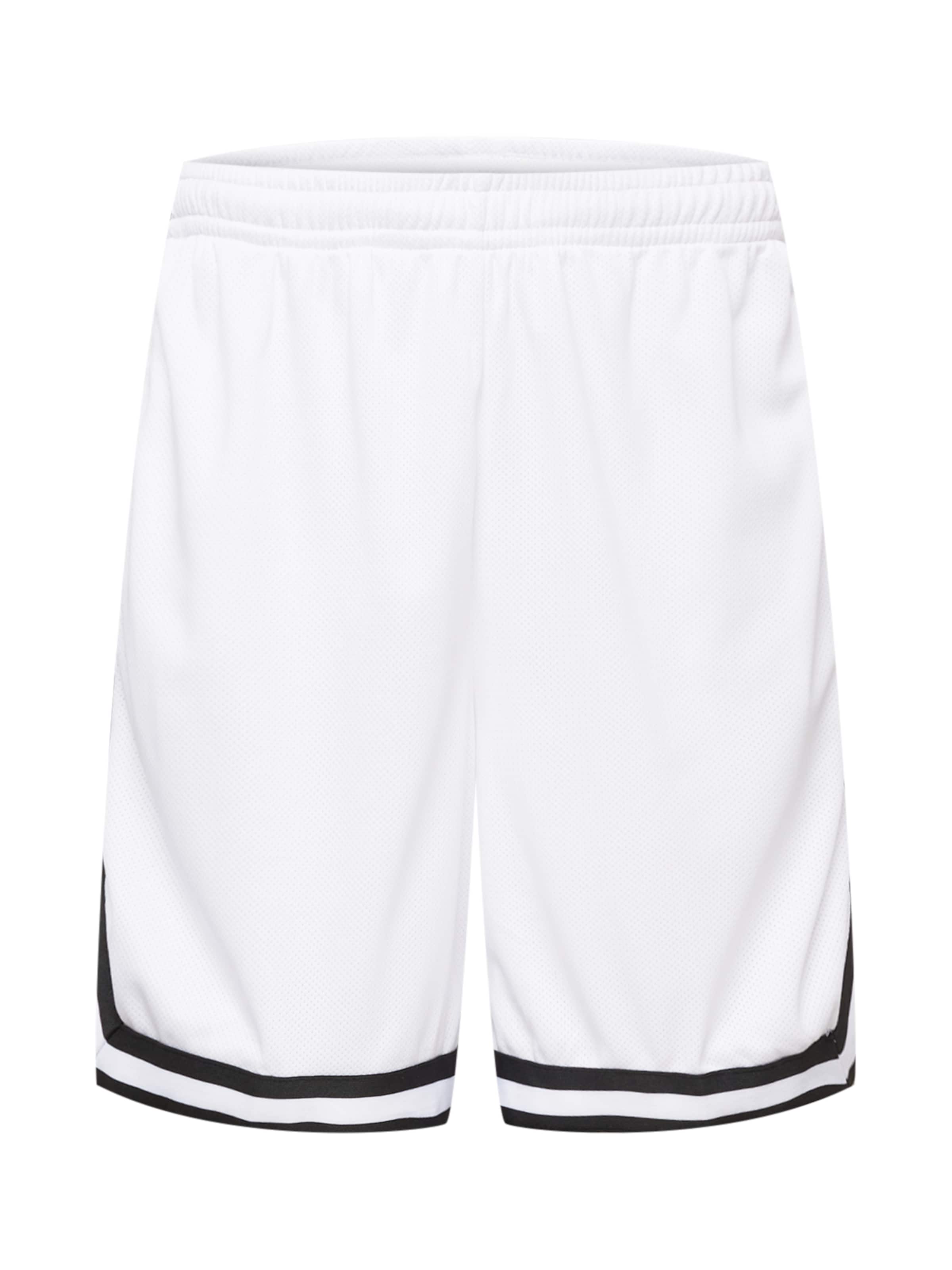 Largi Pantaloni de la Urban Classics pe alb: față