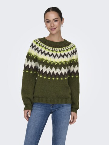 Pull-over 'JDYKinsley' JDY en vert : devant