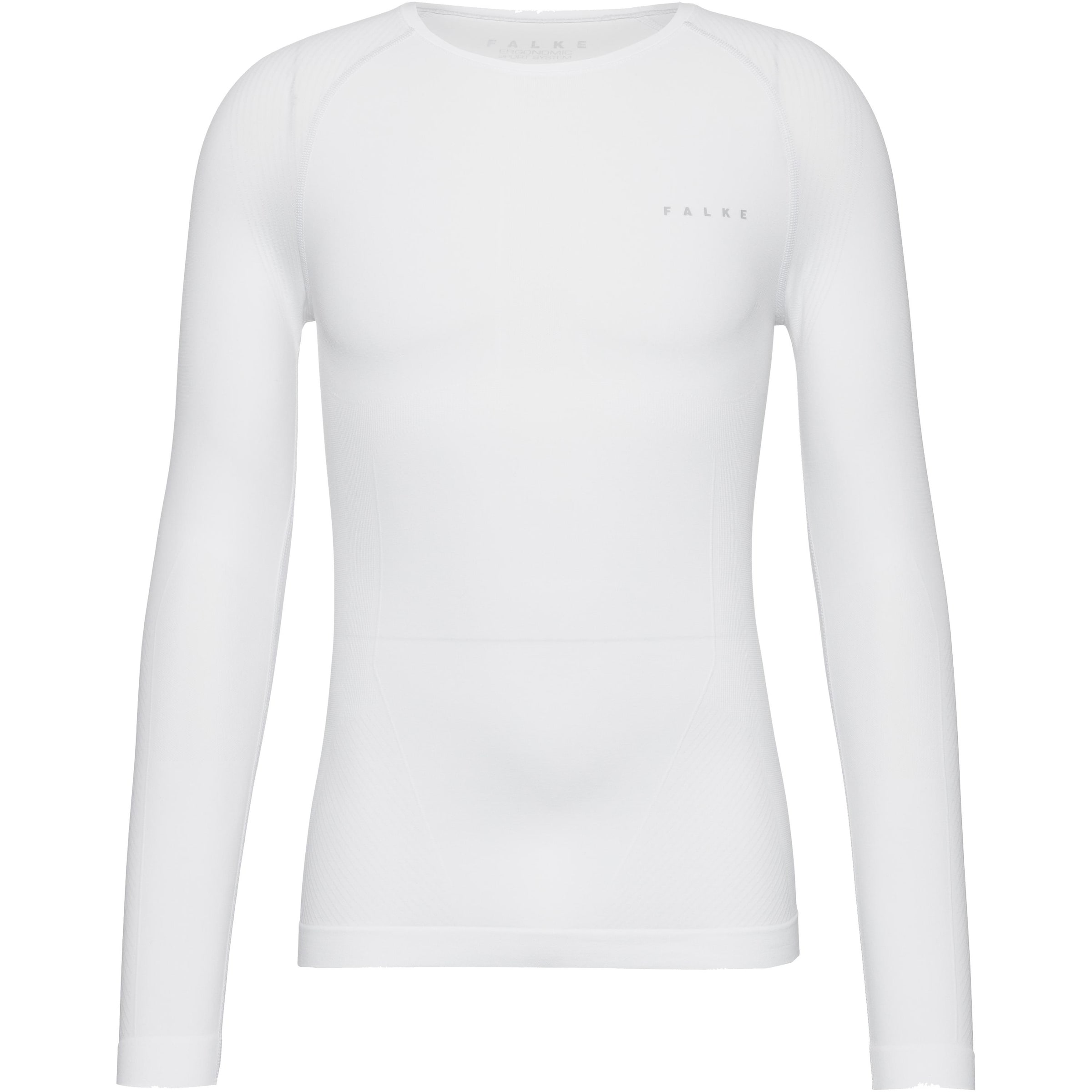 FALKE Performance Shirt 'Warm' in White: front