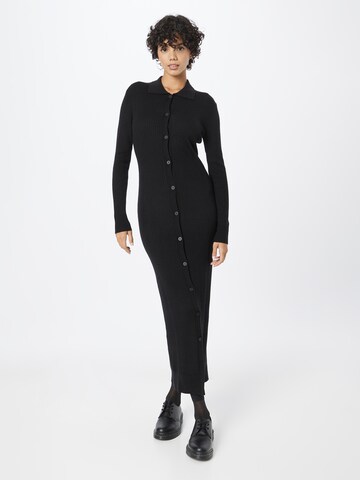 Calvin Klein Pletena obleka | črna barva: sprednja stran