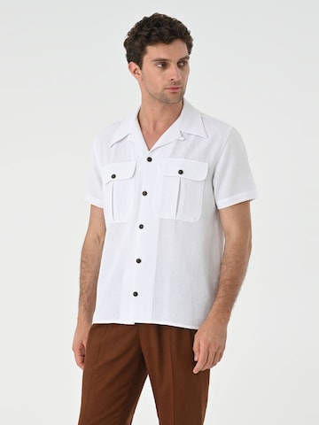 Antioch Regular Fit Skjorte i hvid: forside