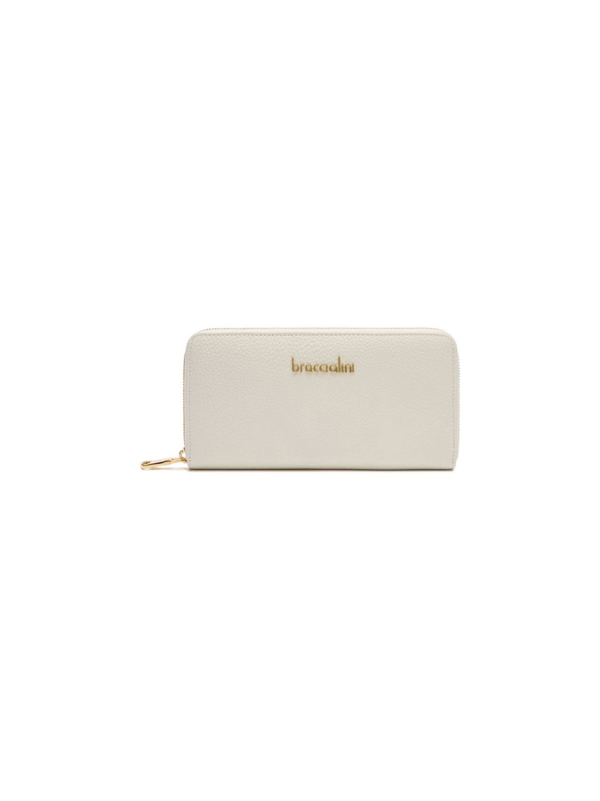Braccialini - Cartera 'Basic' en blanco: frente