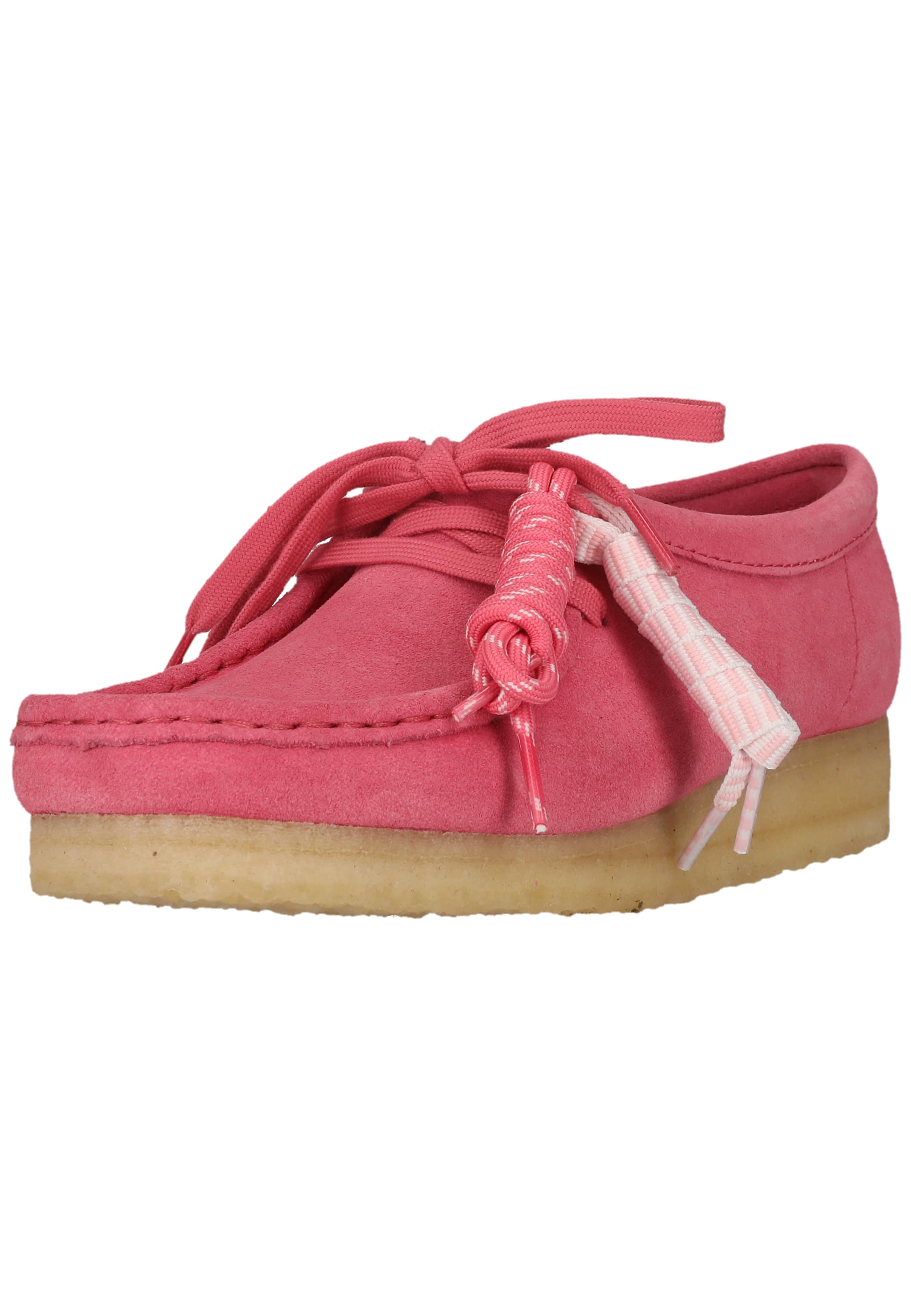 CLARKS Veterschoen 'Wallebee' in Roze: voorkant