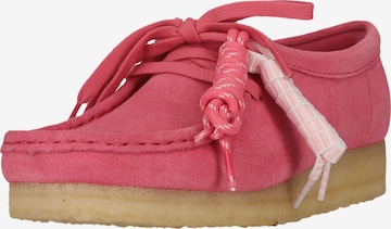 CLARKS Veterschoen 'Wallebee' in Roze: voorkant