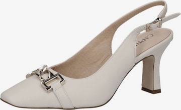 CAPRICE Pumps in Wit: voorkant