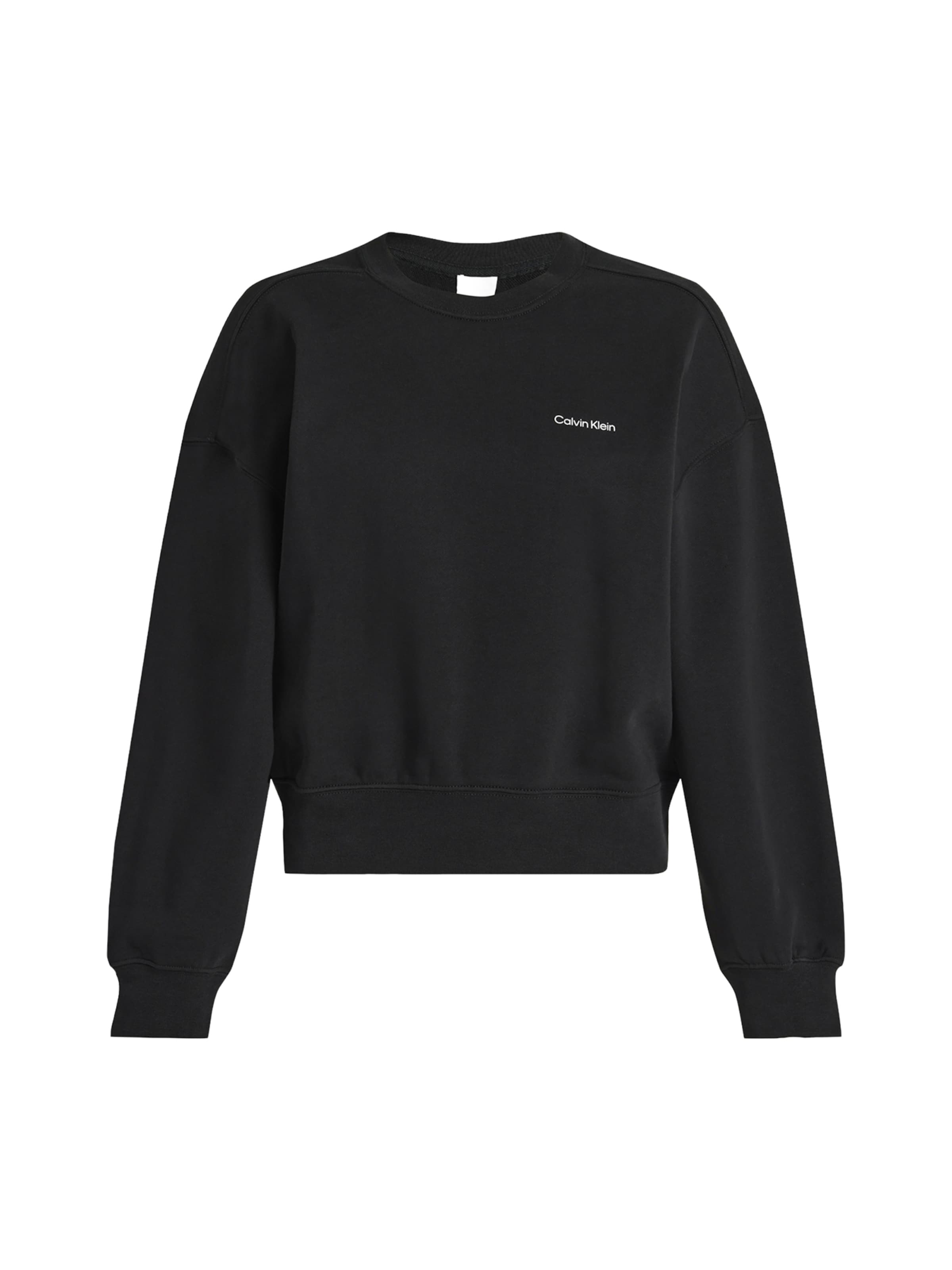 Calvin KleinSweater majica - crna boja: prednji dio