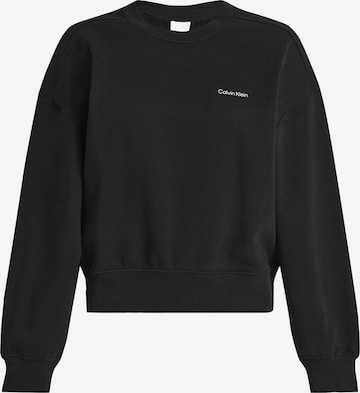 Calvin KleinSweater majica - crna boja: prednji dio