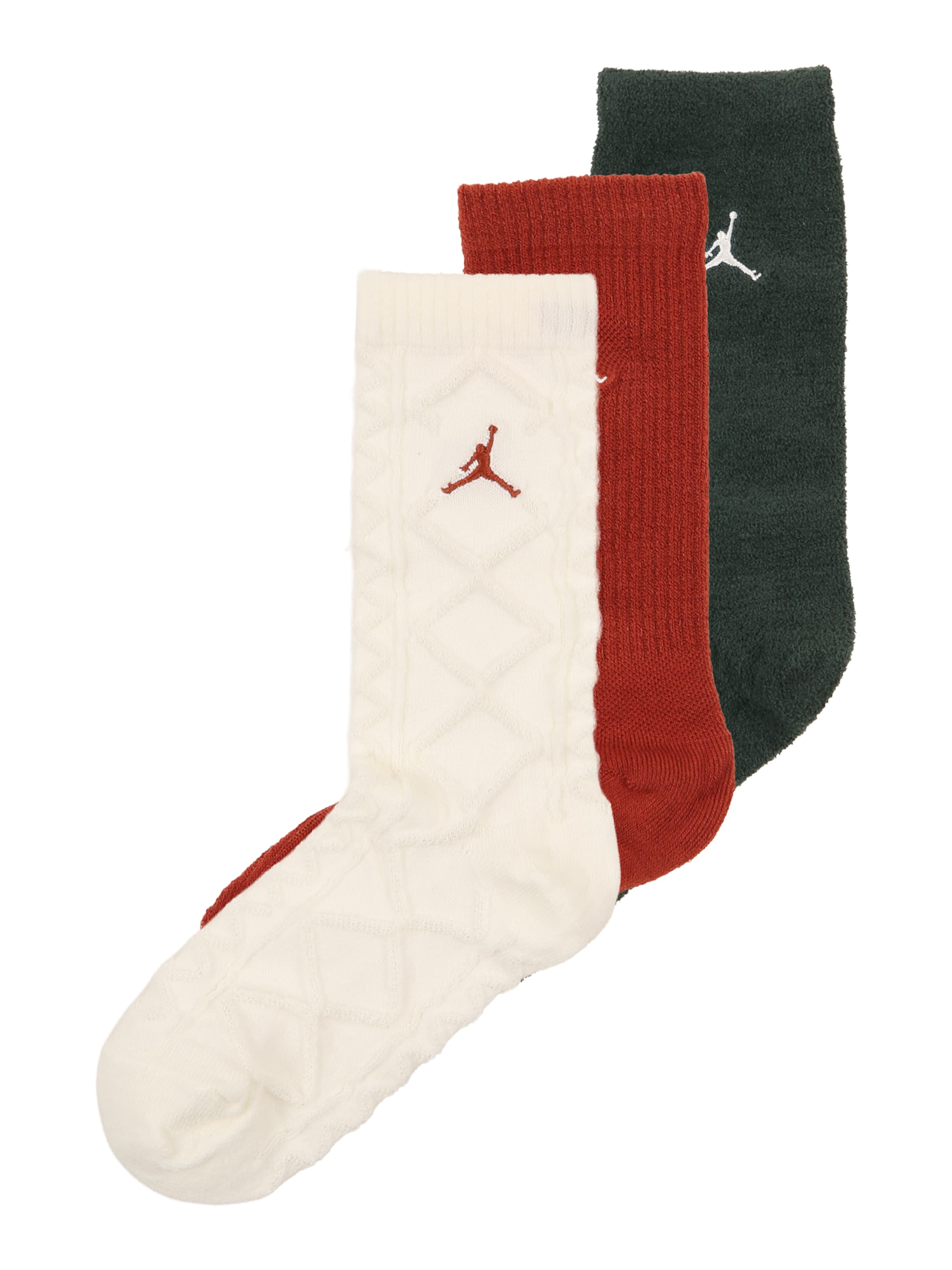 Chaussettes Jordan en beige : devant