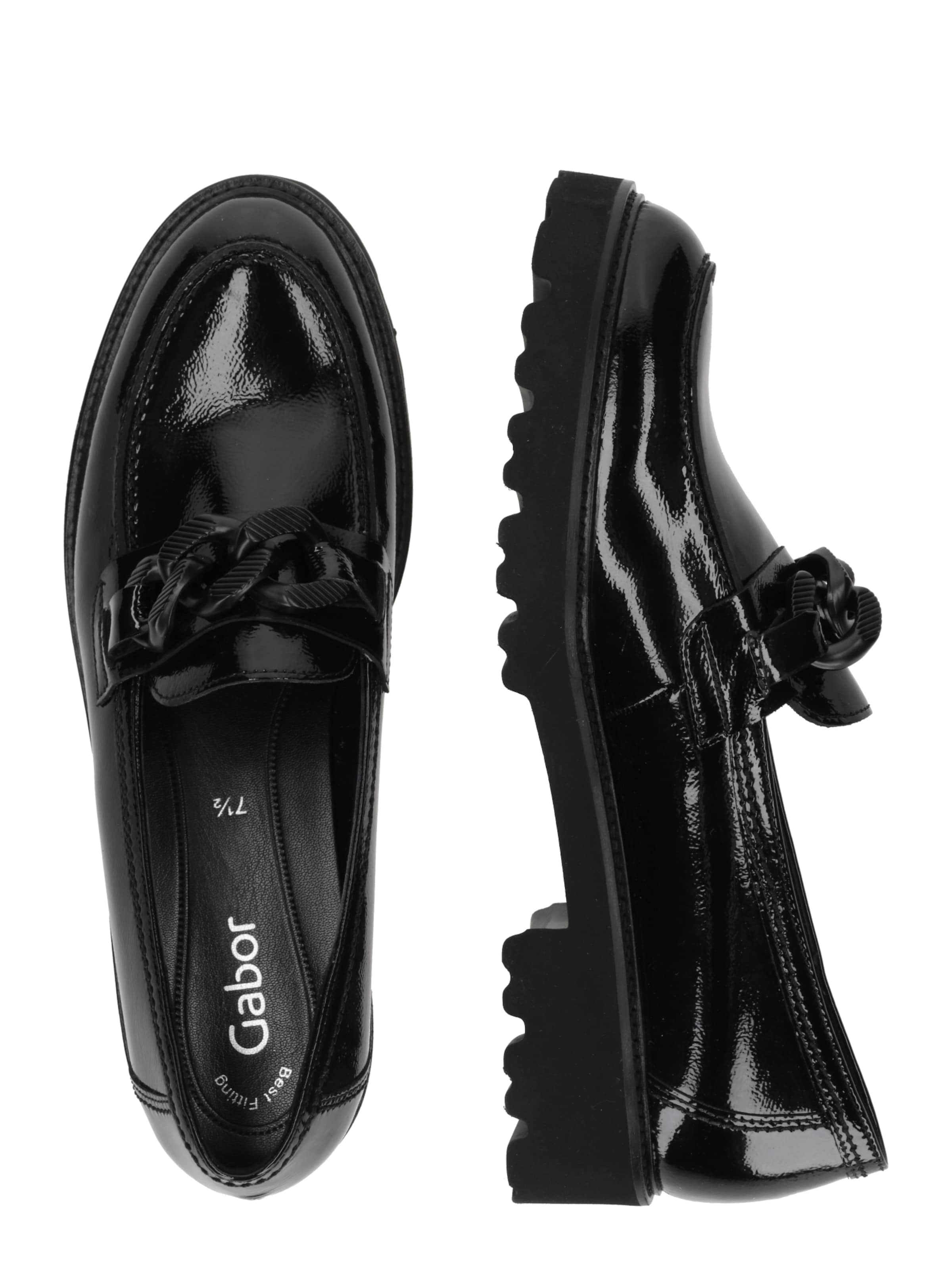 GABOR Classic Flats in Black