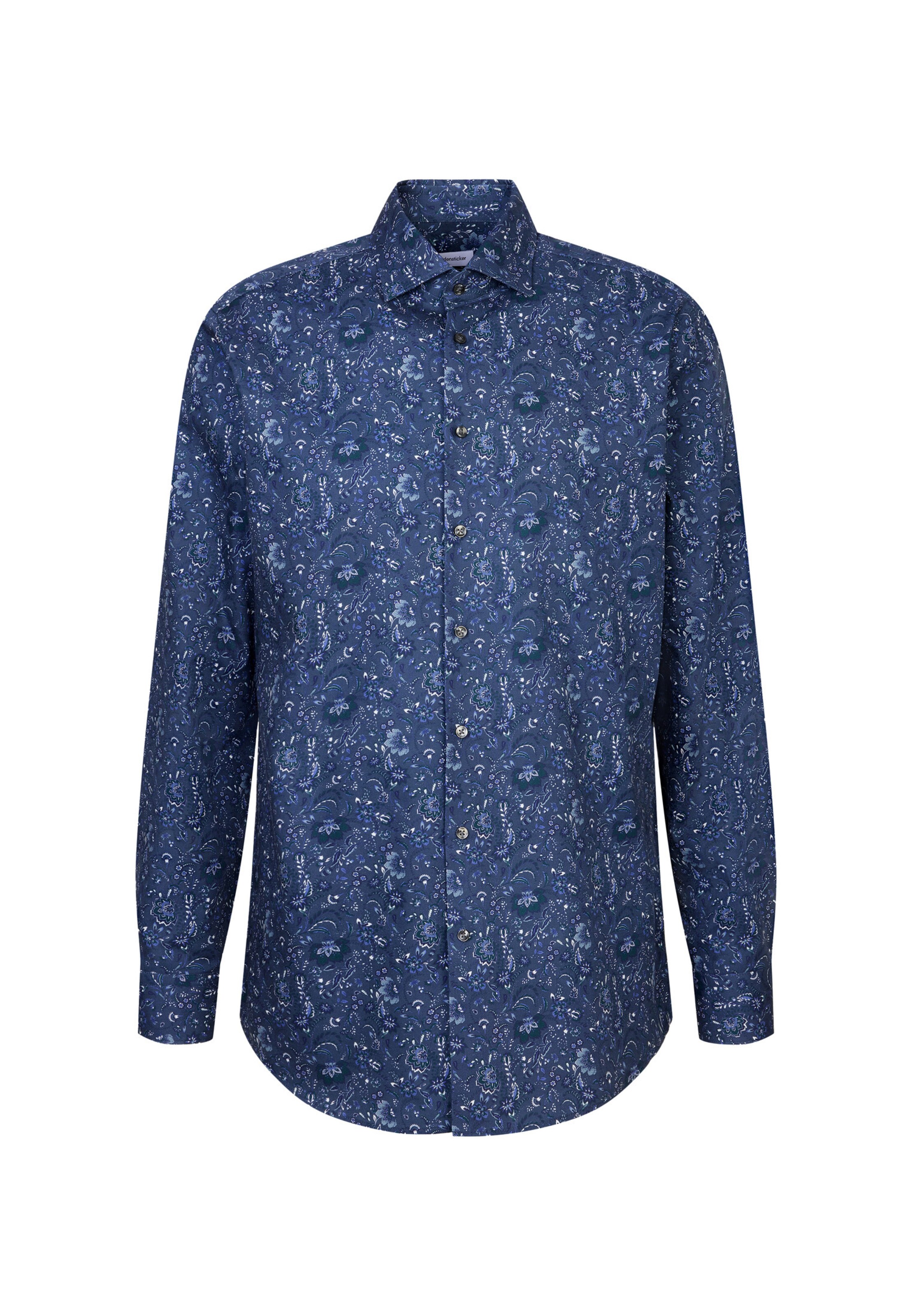 Coupe slim Chemise SEIDENSTICKER en bleu : devant