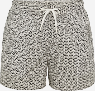 ARMANI EXCHANGE Uimashortsit värissä kerma / musta, Tuotenäkymä