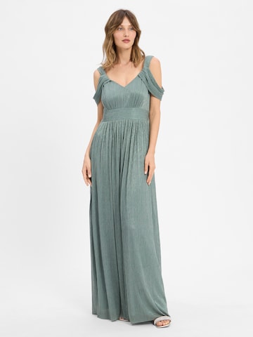 Robe de soirée SWING en vert : devant