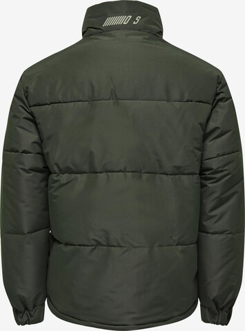 Veste d’hiver 'CATCH' Only & Sons en vert